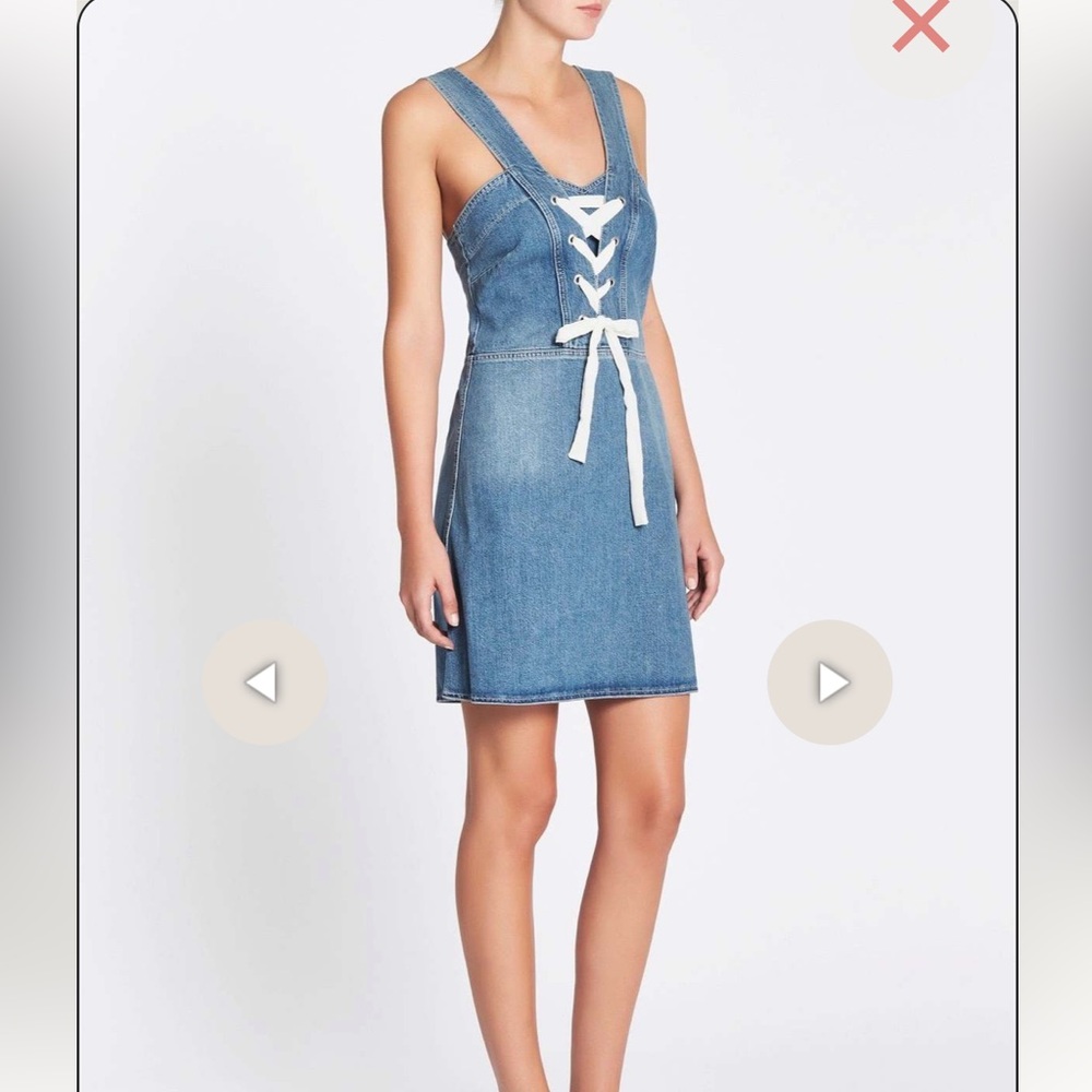 NWT PAIGE Tula Denim Dress in Nolita - Size L in excellent condition!
